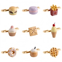 Breloque HMJ pour bracelet de montre connectée Whoop 4.0/5.0, motif alimentaire/dessert, anneau décoratif semi-ouvert personnalisé