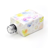 Étiquette mignonne pour flacon de cosmétique, vernis à ongles, parfum, bouteille en verre, film rétractable pour emballage avec impression numérique en gravure sur PET