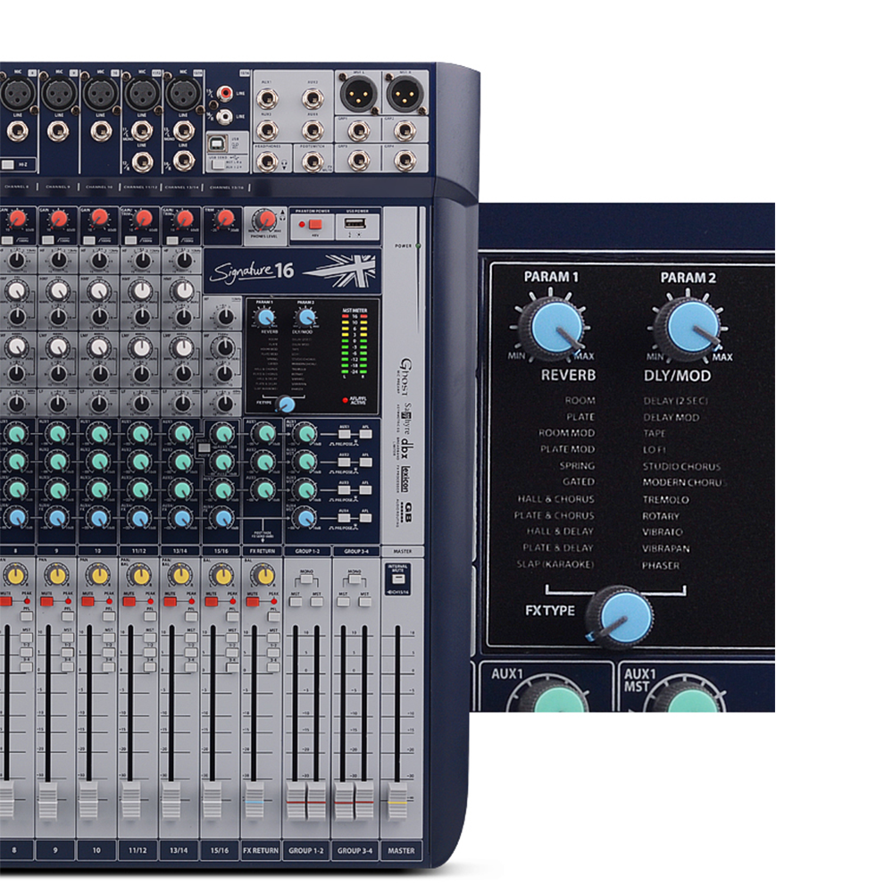 Soundcraft ( サウンドクラフト ) FX16II アナログミキサー 16ch