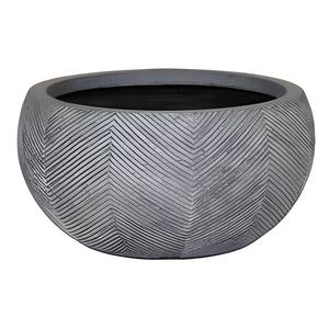 Vase gris LOWA DIAM. 42 H. 21 - Product Image 1