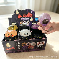 Nouveau jouet anti-stress Halloween, adorable pompon citrouille souple, jouet créatif en TPR pour soulager le stress, idéal pour les cadeaux de fête pour enfants