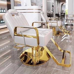 เก้าอี้ตัดผมไฮดรอลิกแบบวินเทจสำหรับร้านทำผม K Hairdressing เฟอร์นิเจอร์ร้านเสริมสวย เก้าอี้ตัดผมและจัดแต่งทรงผมสำหรับร้านซาลอนและร้านตัดผมชาย - Product Image 5