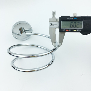 Soporte para secador de pelo Saint Ruijia, soporte de pared de acero inoxidable, estante de almacenamiento para baño de 60,2 mm de diámetro - Product Image 1