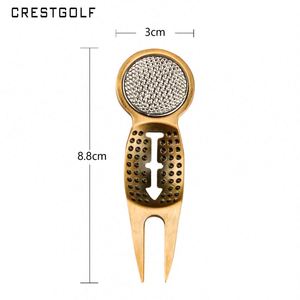 Fourche de golf en bronze avec marque magnétique, fourche verte, logo imprimable - Product Image 3