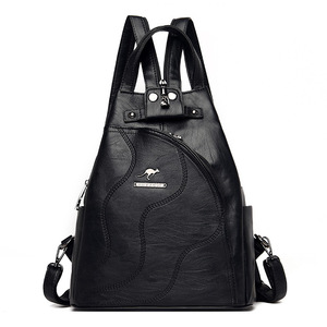 Grand sac à dos de créateur élégant pour femmes Sacoche de voyage en <span class=keywords><strong>cuir</strong></span> PU à la mode <span class=keywords><strong>Cartable</strong></span> classique de couleur unie - Product Image 2