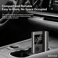 Tire Inflator with Gauge Compact Car Air Pump for Drivers, Portable Emergency Tire Pump for Roadside Emergencies