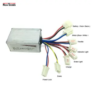 24V 250W Electric Bicycles/Electric Tricycle/E-Bike Brushed Dc Motor Speed Controller