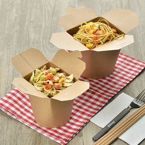 Chinese Disposable Packing Food Containers Takeaway Doner <strong>Box</strong>/16oz Kraft Paper <strong>Noodle</strong> <strong>Box</strong> - Product Image 3