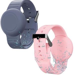 Kidsren impermeable GPS Tracker cubierta protectora diseño moderno correa de reloj de silicona Compatible con Apple Airtag - Product Image 5