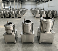 Machine à éplucher les pommes de terre rotative Falcon de petite taille, directement de l'usine, avec moteur, en acier inoxydable, 220V, pour les entreprises de restauration