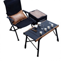 Table pliante d'extérieur portable en alliage d'aluminium IGT, modulaire, réglable en hauteur, légère, pour camping et pique-nique, vente en gros