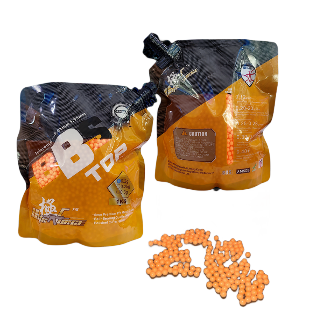 0.2g 6mm Airsoft BBs - 10,000 Round Bag Perfect Grade Pellets For AEG & Sniper Rifles