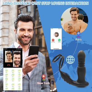 Vibrateur anal télescopique HULAMY à télécommande pour hommes avec masseur de <span class=keywords><strong>prostate</strong></span>, 10/10 vibrations et étirements, charge magnétique USB - Product Image 6
