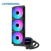 LOVINGCOOL Source Factory 120/240/360mm ARGB Refroidisseur de processeur liquide tout-en-un Kit de refroidissement par eau pour Intel LGA 1700 1200 115X AMD AM4