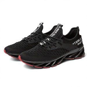 Chaussures <span class=keywords><strong>de</strong></span> course pour hommes à semelle Blade, respirantes en maille tricotée, amorties, pour la gym et le quotidien - Product Image 1