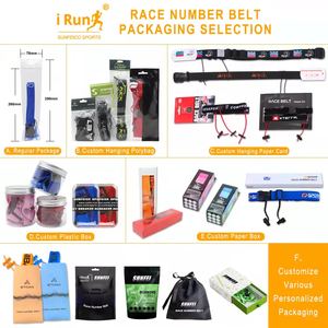 <span class=keywords><strong>IRun</strong></span>-Soporte de Baberos reflectante para correr, cinturón de número de carrera para triatlón, Maratón, personalizado, con Gel - Product Image 5