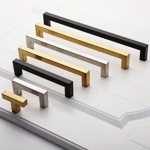 China Kosin Cabinet Drawer <strong>Door</strong> Square Brush Gold <strong>Black</strong> Stainless Steel Single Hole <strong>Knob</strong> Handle and <strong>Knob</strong> - Product Image 5