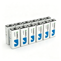 Piles alcalines 9V longue durée, anti-fuite, durables, robustes pour microphone, détecteur de fumée, télécommande, vente en gros, OEM