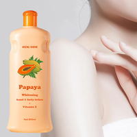 Crème corporelle blanchissante à la papaye biologique personnalisée, élimine les taches, hydrate la peau noire, lait de papaye, lotion corporelle blanchissante à la papaye