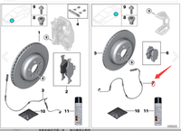 Nuevo Sensor de Velocidad para G05/G06/G07, Diseño Negro, Resistencia a Altas Temperaturas y a la Abrasión, Pieza Automotriz de Alta Calidad, OEM 34356870352
