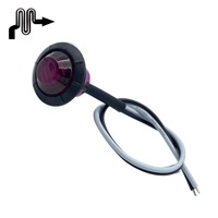 Feux latéraux LED pour bus, feux de gabarit latéraux 12v noirs pour camion, remorque, camion