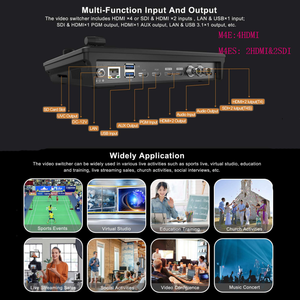 Movmagic M4E 5 Kanallı 4K HD Video Mikseri, PTZ Kontrolü, Geçiş Efektleri ve Canlı Yayın için LOGO PIP Fonksiyonu ile - Product Image 6