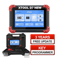 Lector de Códigos D7, Herramienta de Diagnóstico para Autos, Escáner OBD2, Programador de Llaves con Codificación ECU, Pantalla Táctil Android de 7 Pulgadas, Todo en Uno