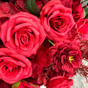 Boule de roses et d'hortensias artificiels multicolores de 50 cm pour centre de table de mariage, présentoir de fenêtre, décoration d'allée de salle, vente en gros - Product Image 4