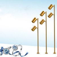 Éclairage LED Moderne Personnalisable Réglable pour Présentoirs de Bijoux et Montres, Double Tête, pour Vitrines de Magasins et Musées