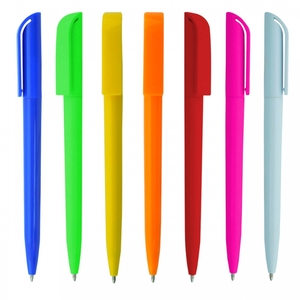 Bolígrafo barato con logotipo de Slim Twist Hotel Bank, bolígrafo con acabado de color sólido escarchado - Product Image 2