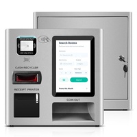 Terminal libre-service de sécurité sociale 10.1 pouces machine à monnaie caisse remboursement paiement de facture imprimante thermique code Qr