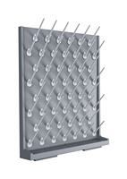 Rak pengering laboratorium kelas tinggi tahan kimia Lab PP Pegboard