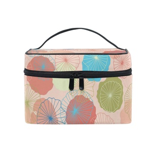 Custom MOQ 2pcs Pouch Luxury Beauty <b>Makeup</b> Bag Zipper Cosmetic <b>Case</b> Storage Handle Organizer Cosmetic Bags for Travel - Product Image 6