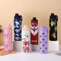 Bouteille d'eau en acier inoxydable OEM 800 ml en gros, bouteille d'eau de sport avec couvercle à boire directement, bouteille d'eau de voyage pour l'extérieur.