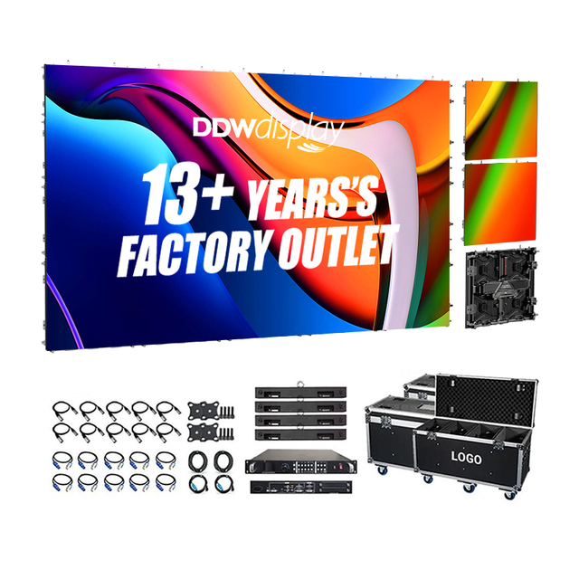 DDW D Series P2.6/P3.91 IP65 Rated LED Video Wall System Indoor/Outdoor Rental Exhibition Stage Screen Panel 5-Year Warranty