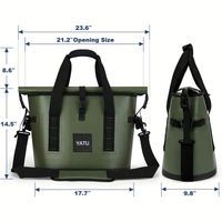 Individuell Bedruckte Weiche Modische Tragbare Picknick Roll-Top Große Isolierte Kühltasche Thermische Lunchtasche für Kaltgetränke