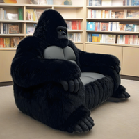 Canapé géant en forme de gorille, style King, pour salon, fauteuil inclinable, canapé sectionnel en peluche surdimensionné