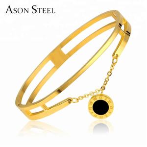 Joyería de Moda, Nueva Pulsera de Acero Inoxidable Negra, Pulseras y Brazaletes de Lujo, Pulsera de la Suerte para Mujer - Product Image 3