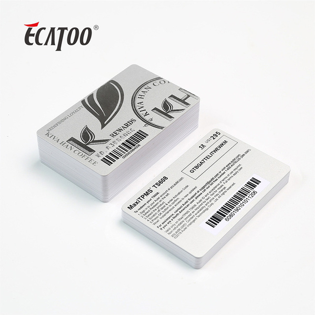 ECATOO Plastic CR80 PVC+PET+ABS Barcode Gift/Membership Card with Matte/Glossy/Frosted Finish Offset Printing for Promotion