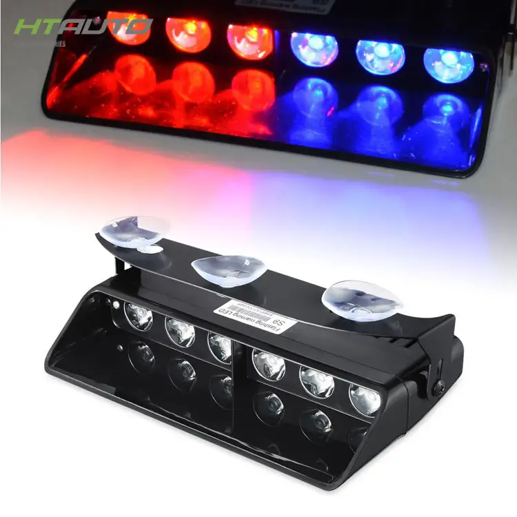 6LED S6 Auto Led Front Blok Sucker Strobe Licht Schop Clearway Beveiliging Licht