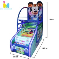 Máquina de Baloncesto Miniatura Directo de Fábrica, Operada con Monedas, para Interiores, Personalizable, para Parques de Diversiones, Máquina de Juego de Baloncesto Portátil para Niños