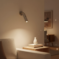 Lampe murale à bouton-poussoir pour la maison, éclairage de lecture LED, chambre d'hôtel, chevet, avec installation encastrée