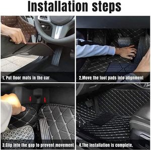 Vente flash : Ensemble complet de 3 tapis de sol 5D antidérapants en cuir pour voiture - Product Image 5