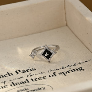 Jz68522 <span class=keywords><strong>2025</strong></span> Новое подлинное позолоченное микро инкрустированное циркониевое кольцо в виде звезды для женщин с простым дизайном и универсальным регулируемым кольцом - Product Image 5