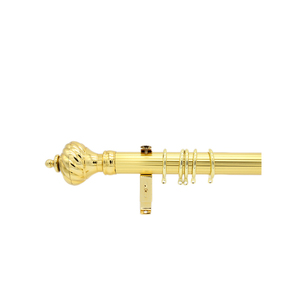 Wholesale Cheap Price High Quality Single Antique Brass <strong>Curtain</strong> <strong>Poles</strong> And Accessories <strong>Black</strong> Metal <strong>Curtain</strong> Rods Set For Windows - Product Image 2