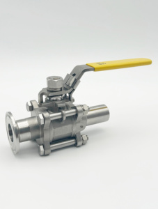 Taplink CF8/CF8M Vanne à boisseau sphérique haute pression manuelle 1/2 ''3/4'' en acier inoxydable Soudage complet Application générale pour le gaz - Product Image 3