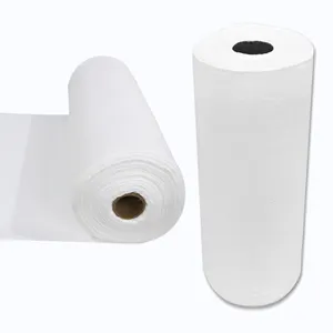 100% coton Viscose rayonne PET Polyester bambou Spunlace rouleau de tissu non tissé pour coton rond tampons