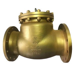 Válvula de Retención con Brida de Bronce Níquel-Aluminio C95800, Resistente a la Corrosión para Medios Acuosos Ácidos, Estructura Estándar Americana y Japonesa - Product Image 2