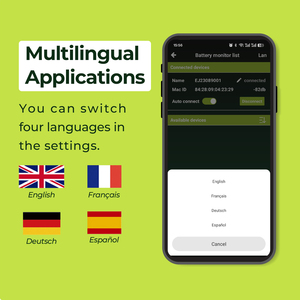 Alta precisione 500A sistema di monitoraggio intelligente Shunt per batterie di accumulo di energia solare con App Bluetooth con Download del registro dati - Product Image 3
