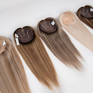 Envío Rápido, Topper de Cabello Humano Virgen Europeo 6*7 Mono Net, Cutícula Alineada, Base de Seda, Liso, en Stock - Product Image 6